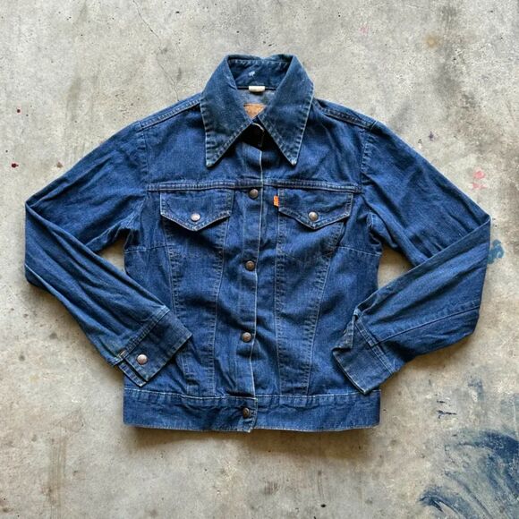 Vintage Levi's Orange Tab Western Denim Button Shirt Size XS - Picture 1 of 8